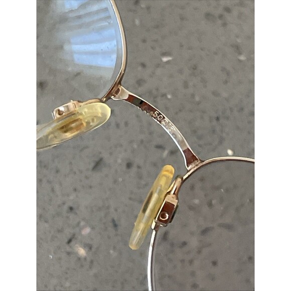Elle Eyeglasses Frames ONLY Metal Full Rim Oval 50-18 silver main image 8